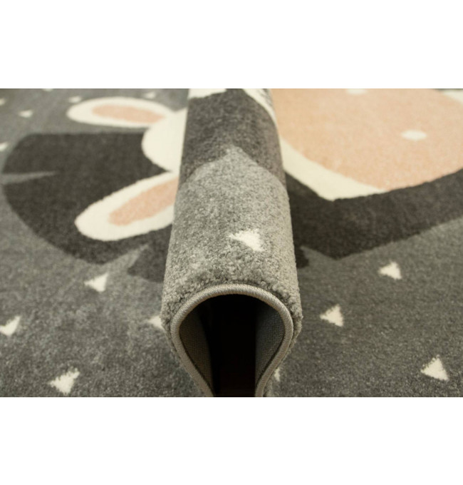 Detský koberec Lima C885A Zebra svetlosivý / krémový