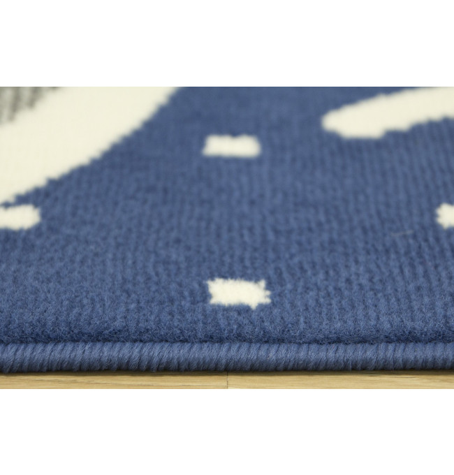 Detský koberec LUNA KIDS 534221/94955 - Myška, modrý