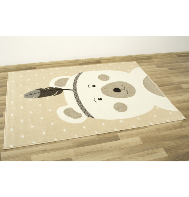 Dětský koberec Luna Kids 534222/97955 - Medvídek indián, sloní kost