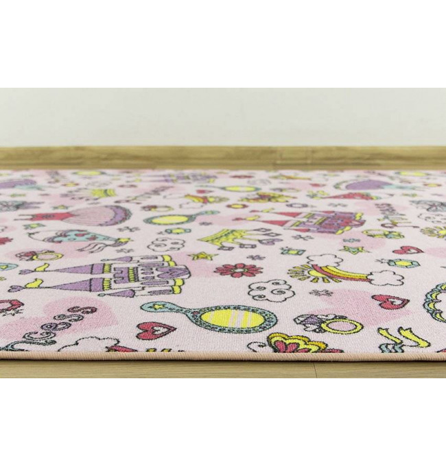 Detský koberec Princess 21 ružový