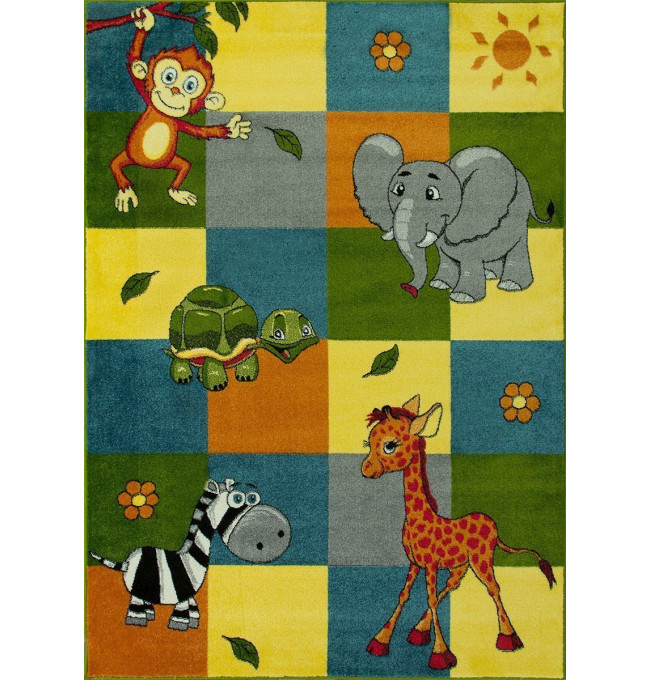 Detský koberec  Rainbow 11379/120 džungľa, viacfarebný