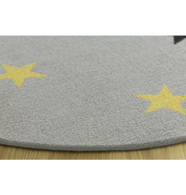 Detský koberec Stars 19, sivý / viacfarebný