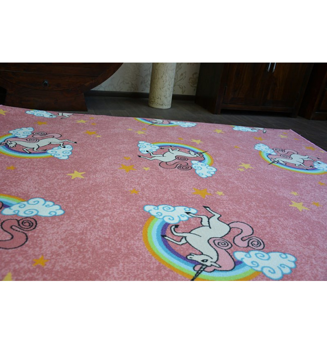 Detský koberec UNICORN JEDNOROŽEC ružový
