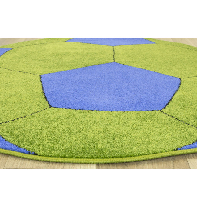 Dětský koberec Weliro míč, zelený  /modrý