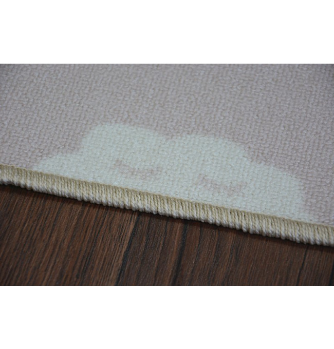 Detský protišmykový koberec CLOUDS ružový
