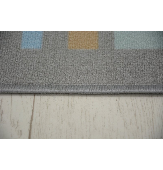 Dětský protiskluzový koberec LOKO Líška šedý