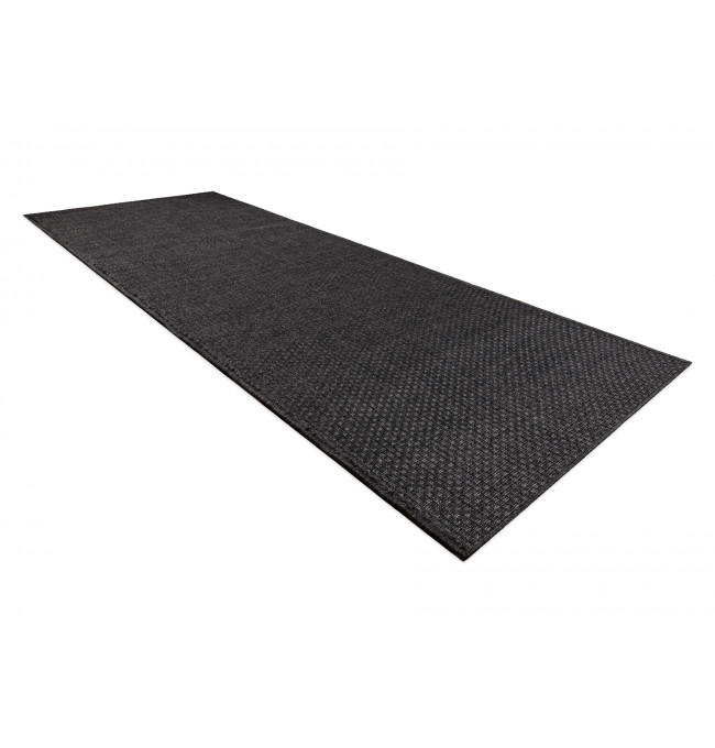 Šňůrkový koberec / běhoun SIZAL TIMO 0000 černý
