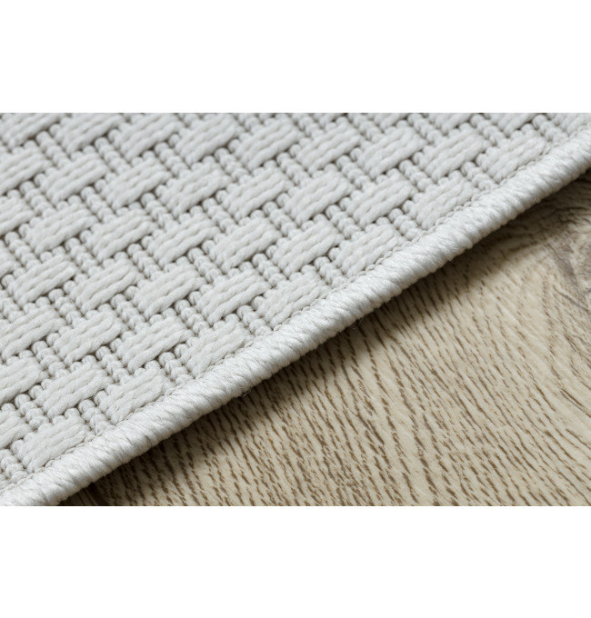 Šňůrkový koberec / běhoun SIZAL TIMO 6272 bílý