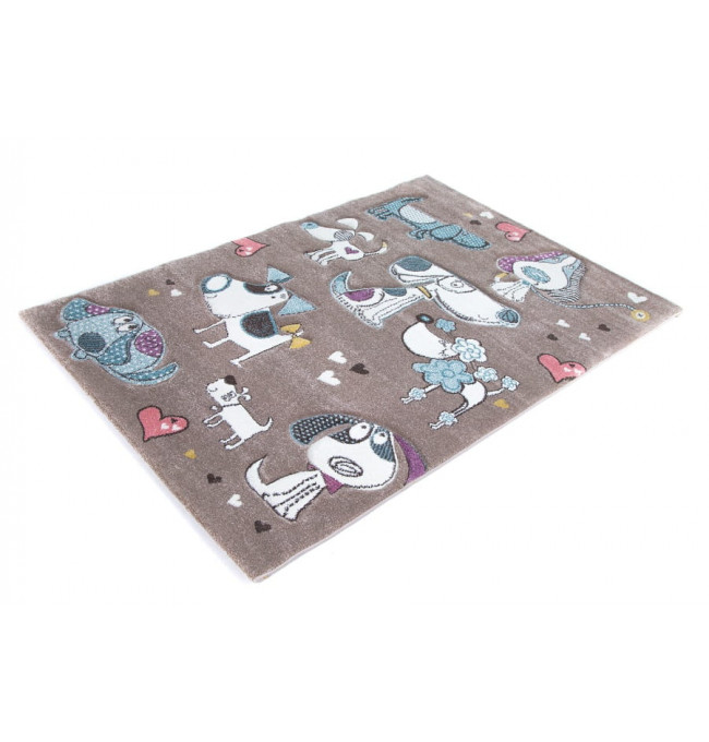 Detský koberec Diamond zvieratká, pastelové