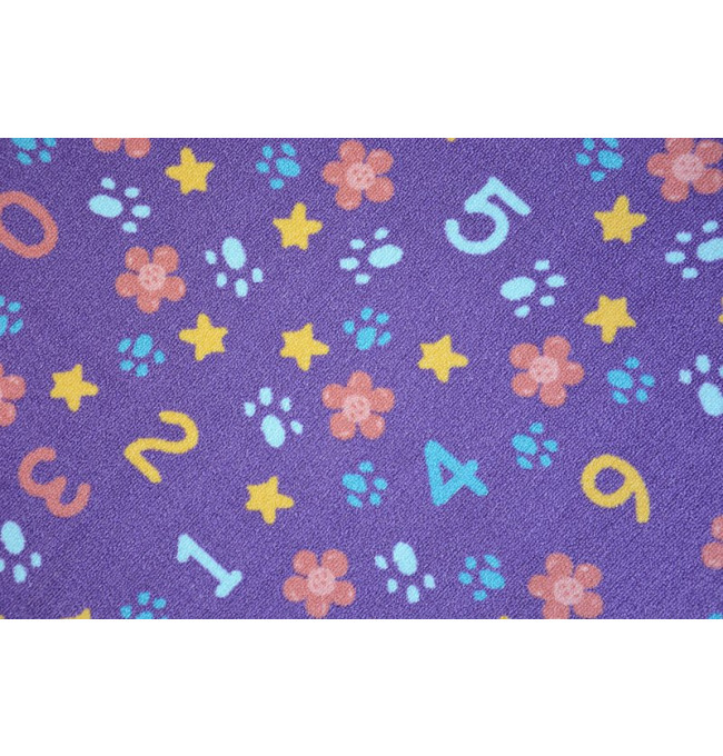 Dětský koberec Numbers fialový