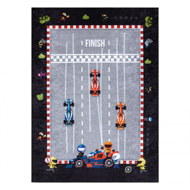 Dětský koberec JUNIOR 52108.801 závodník / Formule 1, šedý