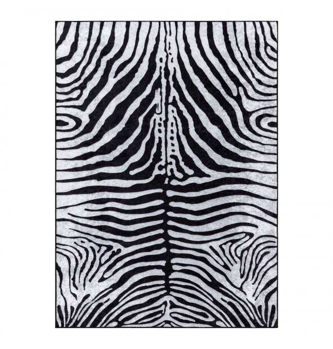 Koberec MIRO 51331.803 zebra, čierny / biely 