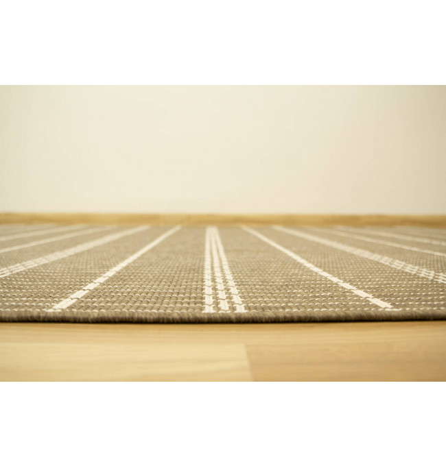 Šňůrkový oboustranný koberec Brussels 205494/10210 kávový