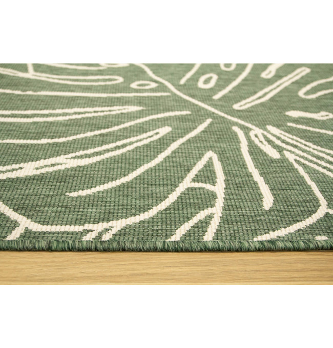 Šňůrkový oboustranný koberec Brussels 205625/10510 zelený