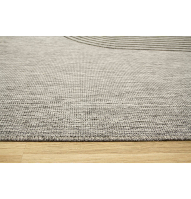 Šnúrkový obojstranný koberec Brussels 205631/11020 strieborný / sivý / grafitový