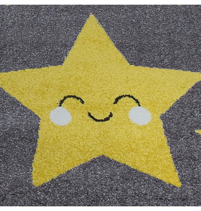 Detský koberec Kids Hviezdičky žltý - kruh