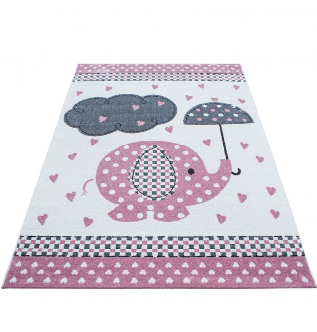 Detský koberec Sloník ružový