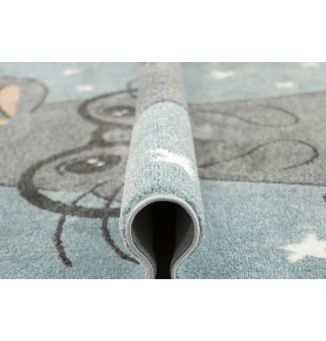 Dětský koberec Lima 9377C tyrkysový/šedý