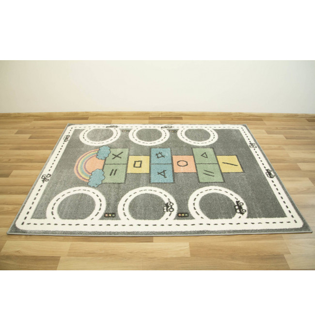 Dětský koberec Lima C260C šedý/krémový
