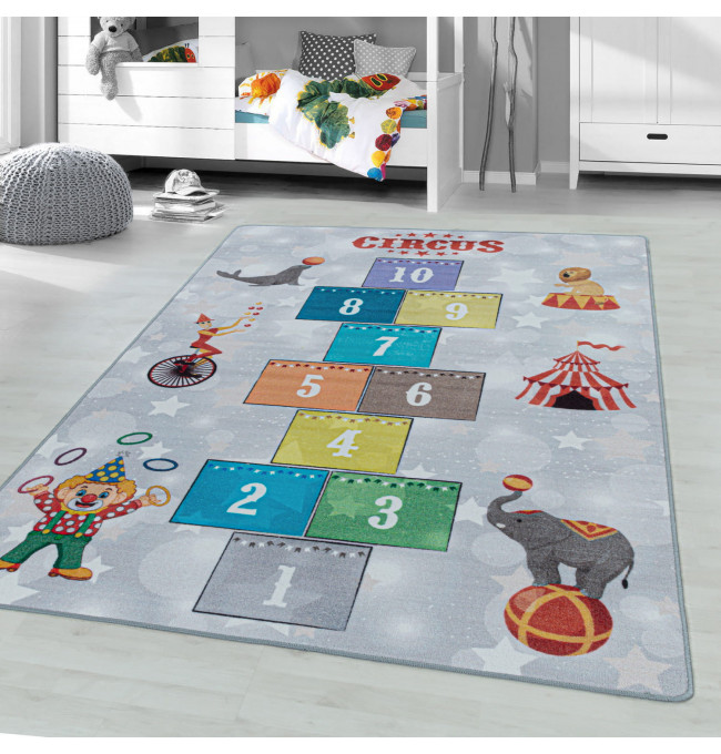 Detský protišmykový koberec Play cirkusové triedy