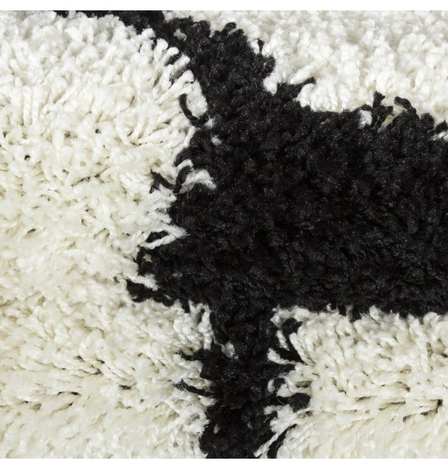 Detský koberec Fun lopta, čierny / krémový kruh 