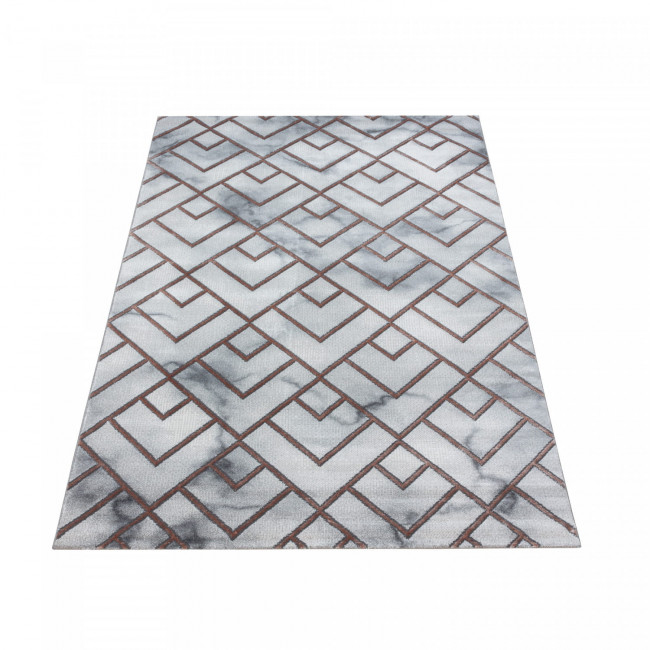 Koberec Naxos mozaika šedo - hnědý