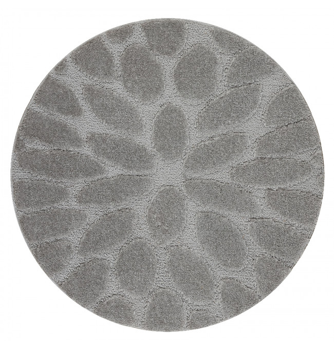 Koupelnový kobereček SUPREME STONES kamínky, šedý kruh
