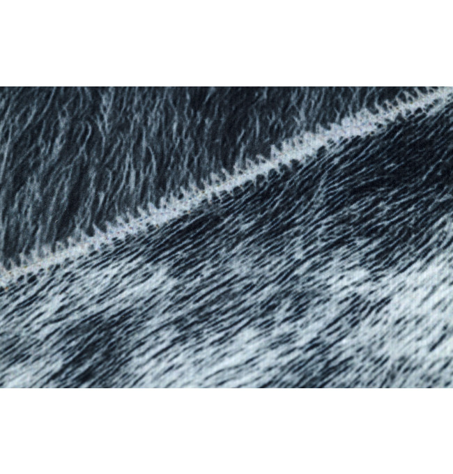 Koberec PATCHWORK 21722 sivý - imitácia kože krava, trojuholníky
