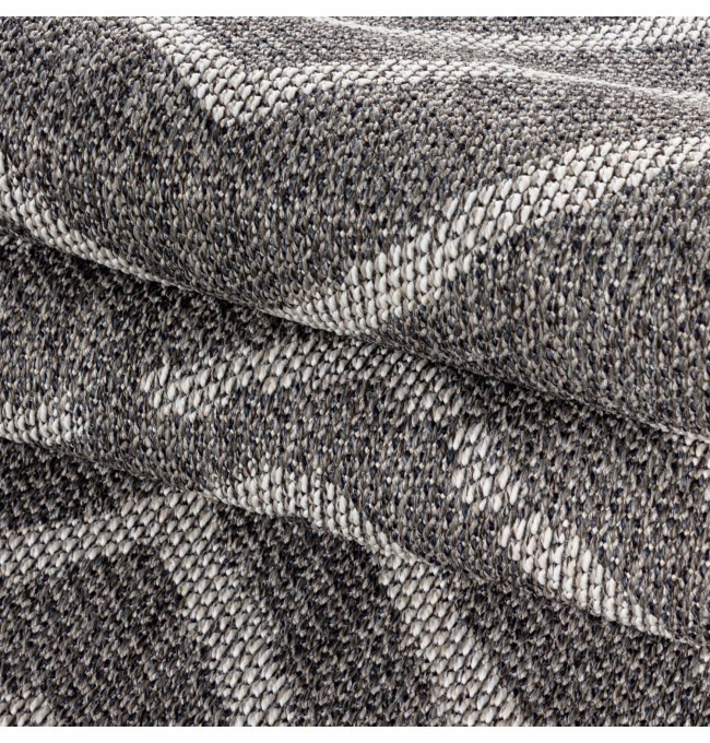 Šnúrkový koberec Aruba Romby sivý 