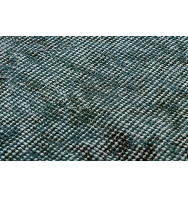 Ručne tkaný vlnený koberec Vintage 10494 rám / ornament, zelený