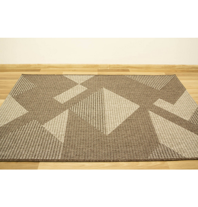Šňůrkový koberec Grace 29503/19 Romby béžový / hnědý