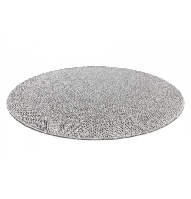 Šňůrkový koberec SIZAL TIMO 5979 kruh světle šedý