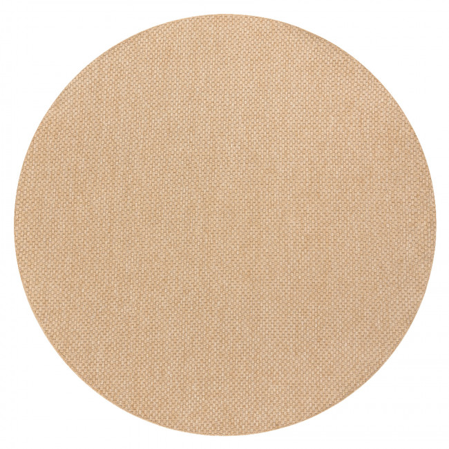 Šňůrkový koberec SIZAL TIMO 6272 tmavě béžový kruh