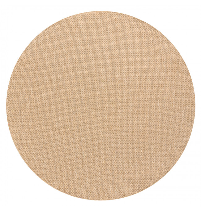 Šnúrkový koberec SIZAL TIMO 6272 tmavobéžový kruh 