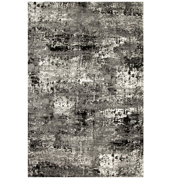 Koberec Victoria B876A abstraktní, šedý / černý / krémový