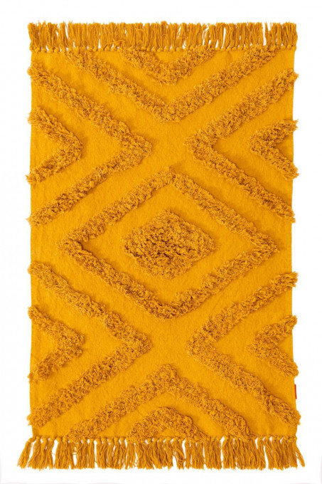 Koberec dekorační SQUARE žlutý