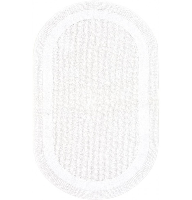 Koupelnový kobereček Keno Elips bílý B01