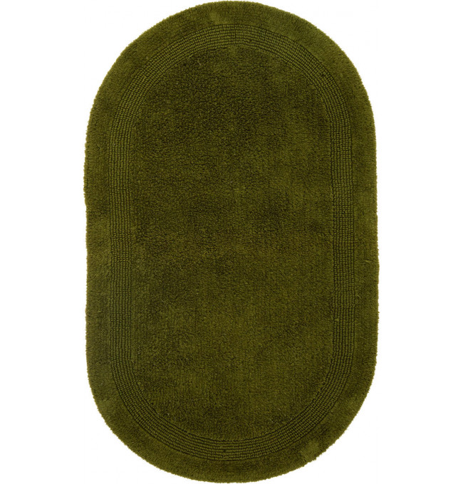 Kúpelňový koberček Keno Elips olivový B04
