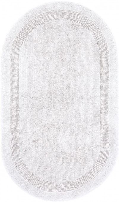Kúpelňový koberček Keno Elips sivý B11