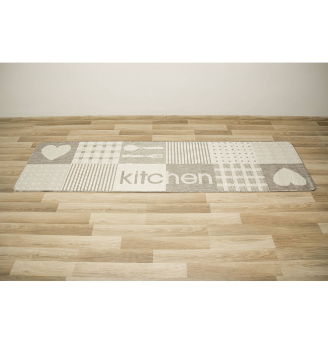 Protišmykový kuchynský koberec Flex 19053/111 béžový