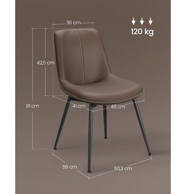 Set dvou jídelních židlí LDC140K12 (2ks)