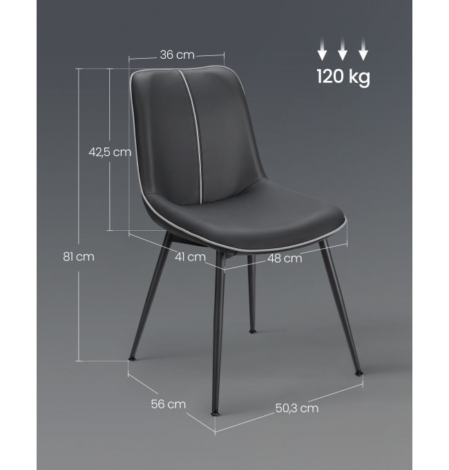 Set dvou jídelních židlí LDC140B02 (2ks)