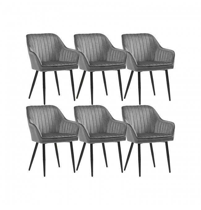 Set šesti jídelních židlí LDC087G03-6 (6 ks)