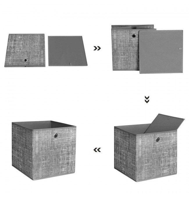 Set stohovatelných boxů RFB02LG-3 (6 ks)