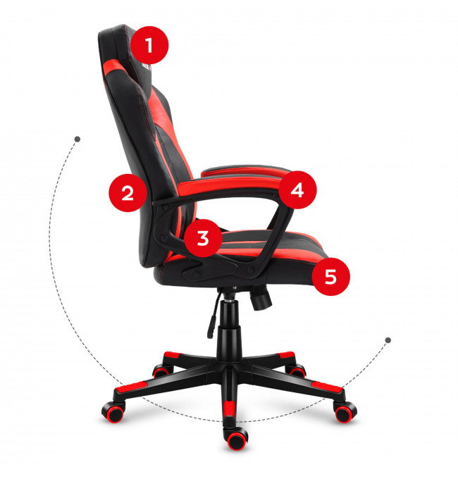 Herní židle Force - 2.5 červená