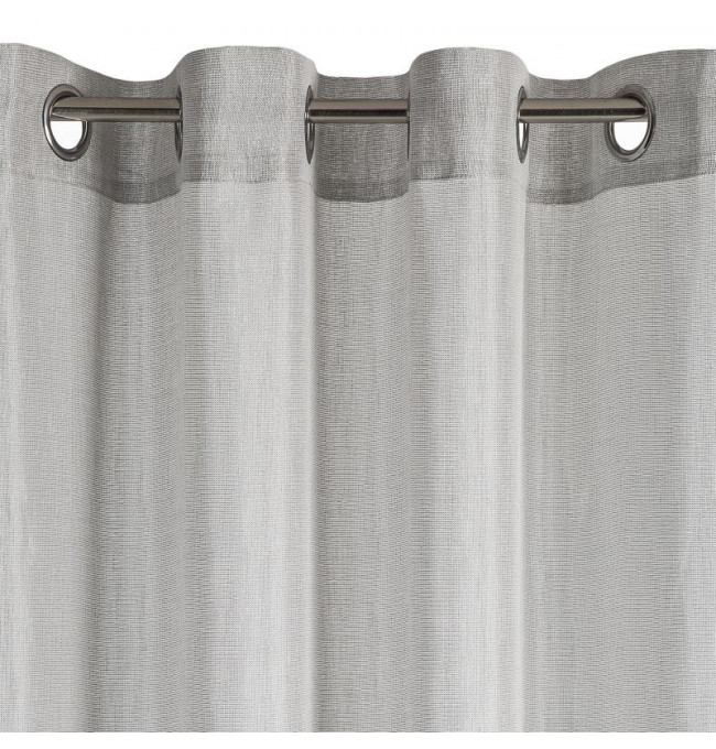 Hotová záclona ELICIA stříbrná - na průchodkách