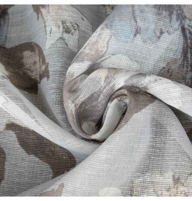 Hotový závěs SANDRA šedý - na průchodkách
