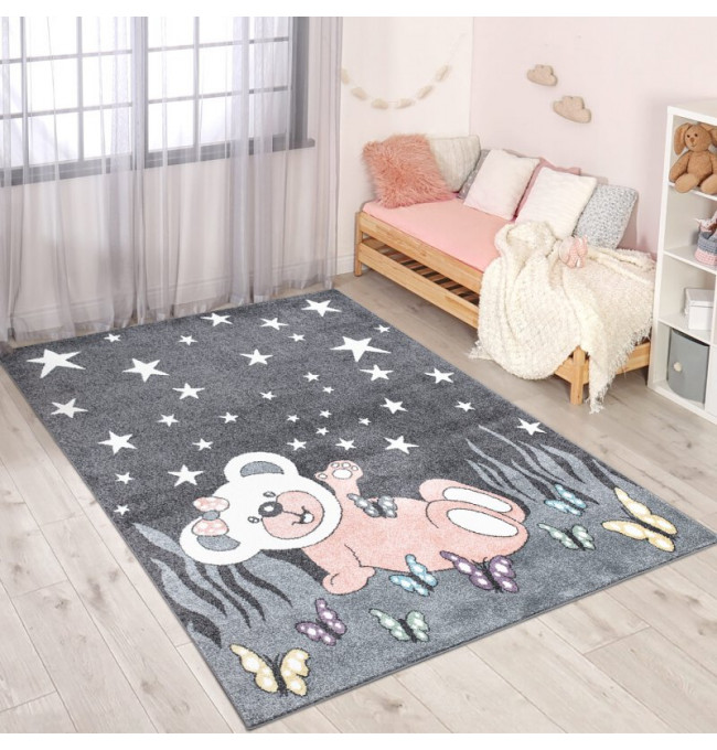 Dětský koberec Anime 916 šedý