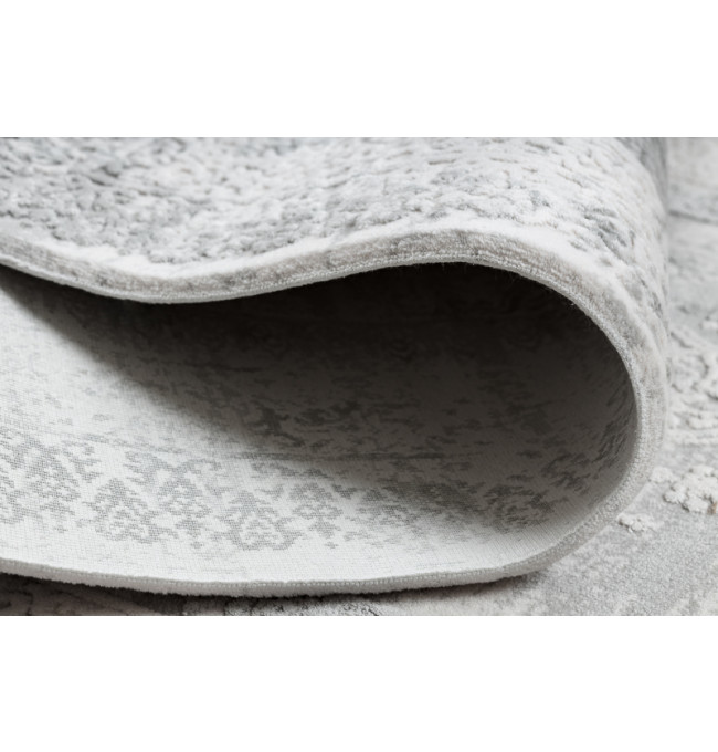 Koberec AKRYL VALS 8801 Ramka ornament, sloní kost / šedý