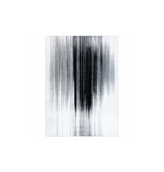 Koberec ARGENT - W9571 Abstrakcja biely / sivý
